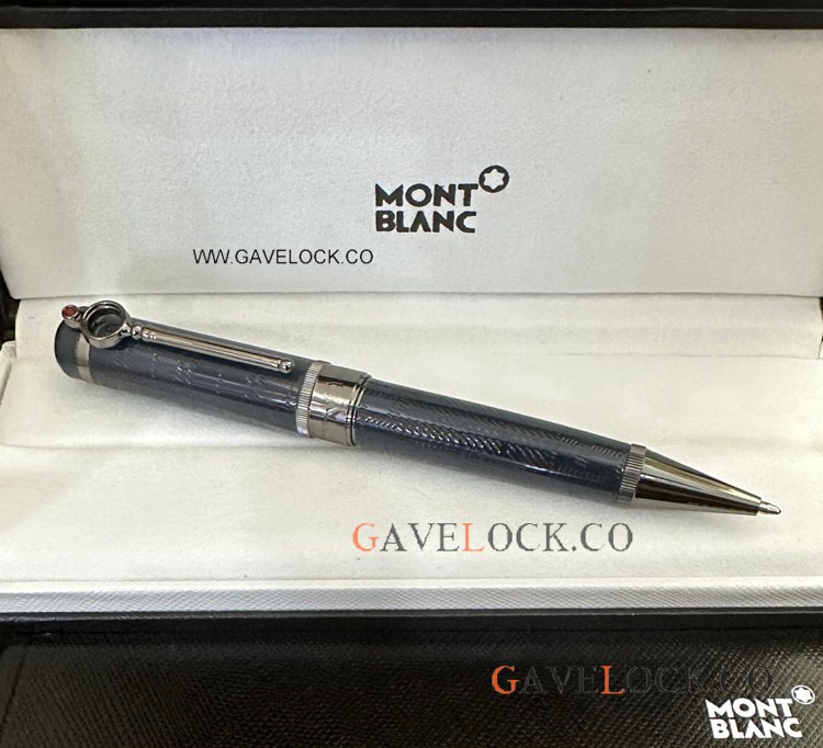 AAA Grade Montblanc Sir Arthur Conan Doyle Black&Dark Blue Ballpoint